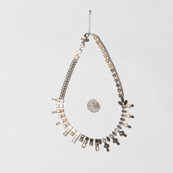 Black and white costume necklace